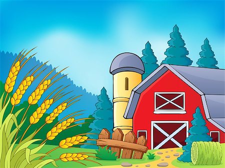 Farm theme image 9 - eps10 vector illustration. Stock Photo - Budget Royalty-Free & Subscription, Code: 400-07107209