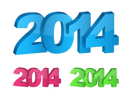 3D 2014 Year, vector eps10 illustration Stock Photo - Budget Royalty-Free & Subscription, Code: 400-07107523