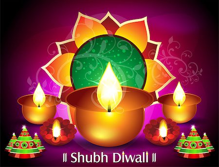 simsearch:400-05371902,k - Diwali Card Design Vector illustration Stock Photo - Budget Royalty-Free & Subscription, Code: 400-07107710