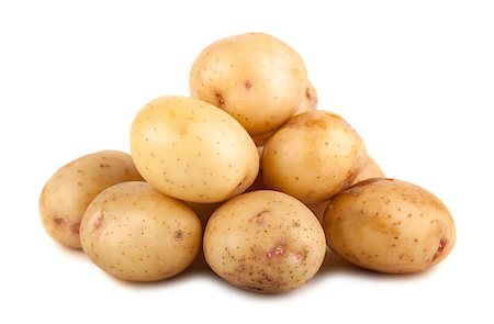 simsearch:400-04886822,k - Heap of potato isolated on a white background Photographie de stock - Aubaine LD & Abonnement, Code: 400-07108110