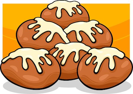 donut icon'' - Cartoon Illustration of Sweet Donut Cakes Heap with Icing Clip Art Stock Photo - Budget Royalty-Free & Subscription, Code: 400-07108153