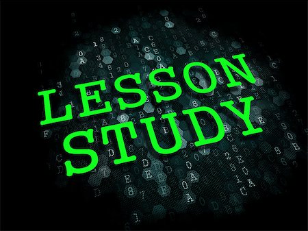 Lesson Study - Education Concept. The Word in Light Green Color on Dark Digital Background. Stock Photo - Budget Royalty-Free & Subscription, Code: 400-07100094