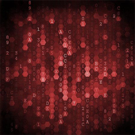 simsearch:400-07104003,k - Digital Background. Pixelated Series Of Numbers Of Red Color Falling Down. Stock Photo - Budget Royalty-Free & Subscription, Code: 400-07100091