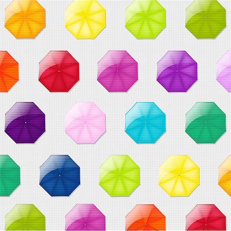 Background With Color Umbrellas With Gradient Mesh, Vector Illustration Stock Photo - Budget Royalty-Free & Subscription, Code: 400-07101092