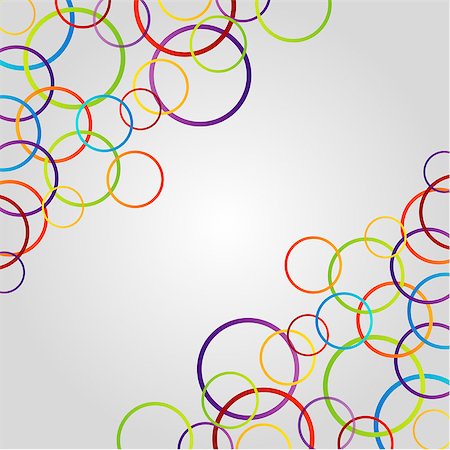 rainbow polka dot wallpaper - Background with colorful rings Stock Photo - Budget Royalty-Free & Subscription, Code: 400-07101757