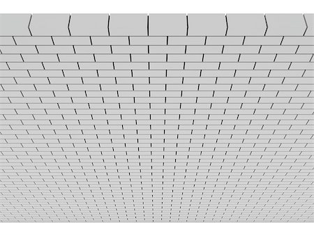sibgat (artist) - Gray Brick Wall. Concept 3D illustration. Foto de stock - Royalty-Free Super Valor e Assinatura, Número: 400-07102434