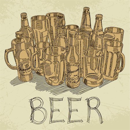 simsearch:400-07417262,k - beer background, this illustration may be useful as designer work Stock Photo - Budget Royalty-Free & Subscription, Code: 400-07103424