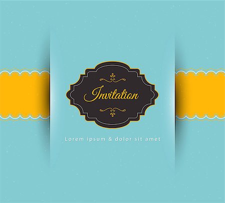 simsearch:400-07759145,k - Vector illustration of Invitation Stock Photo - Budget Royalty-Free & Subscription, Code: 400-07103591