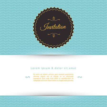 simsearch:400-08162351,k - Vector illustration of Invitation Stock Photo - Budget Royalty-Free & Subscription, Code: 400-07103592