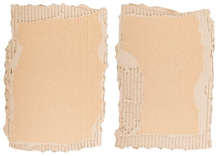 simsearch:400-04270286,k - Two pieces of brown cardboard. Can be used as grunge background. Photographie de stock - Aubaine LD & Abonnement, Code: 400-07103635