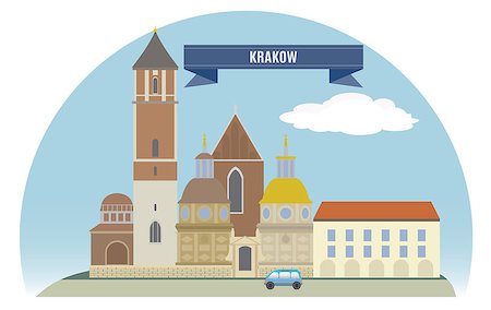 Krakow, Poland. For you design Stock Photo - Budget Royalty-Free & Subscription, Code: 400-07103687