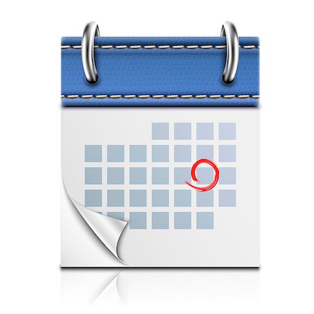 simsearch:400-07108048,k - Realistic Detailed Calendar Icon. EPS10 Vector Illustration Foto de stock - Super Valor sin royalties y Suscripción, Código: 400-07103923