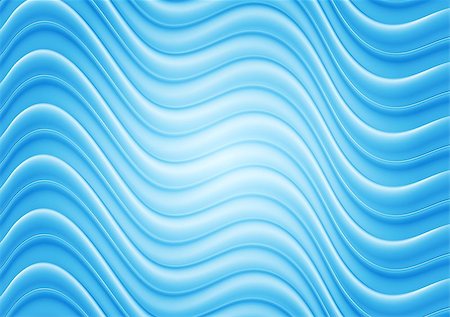 pattern art colorful - Bright blue wavy illustration template Stock Photo - Budget Royalty-Free & Subscription, Code: 400-07114155