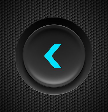 simsearch:400-07062516,k - Black button with blue fast backward sign on carbon background. Fotografie stock - Microstock e Abbonamento, Codice: 400-07114362