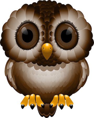 Vector Owl Photographie de stock - Aubaine LD & Abonnement, Code: 400-07116557