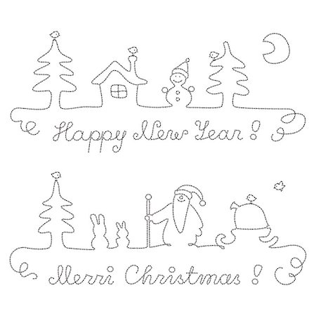 simsearch:400-07836814,k - Christmas and New Year - calligraphic dividing lines Foto de stock - Super Valor sin royalties y Suscripción, Código: 400-07116564