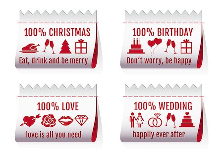 simsearch:400-07222476,k - fabric tags for Christmas card, birthday, Valentine's day, wedding invitation, set of vector design elements Fotografie stock - Microstock e Abbonamento, Codice: 400-07116922