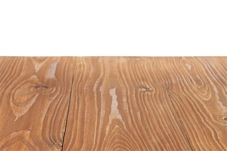 brown wood table over white, to put something on it Stock Photo - Budget Royalty-Free & Subscription, Code: 400-07117024