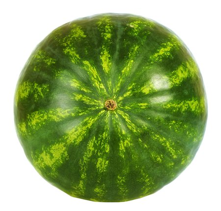 simsearch:400-05886533,k - fresh green watermelon isolated on white background Photographie de stock - Aubaine LD & Abonnement, Code: 400-07111223
