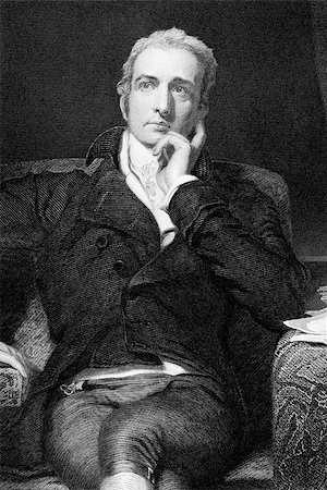 simsearch:400-07111313,k - John Philip Kemble (1757-1823) on engraving from 1873. English actor. Engraved after a painting by T.Lawrence and published in "The Masterpiece Library of Short Stories'',USA,1873. Stock Photo - Budget Royalty-Free & Subscription, Code: 400-07111301