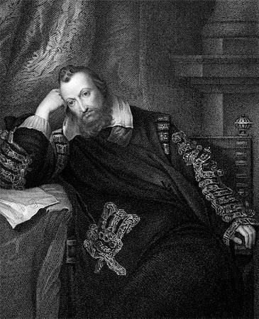 Henry Percy, 9th Earl of Northumberland (1564-1632) on engraving from 1831.  English aristocrat. Engraved by J.Cochran and published in ''Portraits of Illustrious Personages of Great Britain'',UK,1831. Stock Photo - Budget Royalty-Free & Subscription, Code: 400-07111321