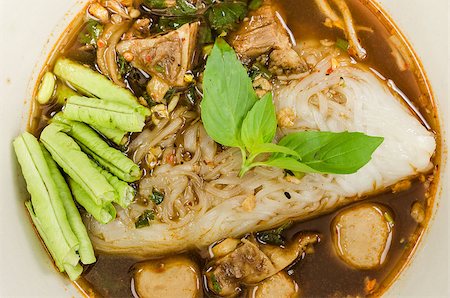 Thai noodle in the soup Thailand food concept Stock Photo - Budget Royalty-Free & Subscription, Code: 400-07111373