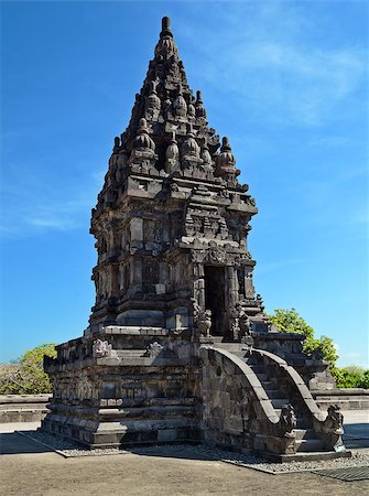 Prambanan Temple, Java, Indonesia - fragment of the complex Stock Photo - Budget Royalty-Free & Subscription, Code: 400-07111544
