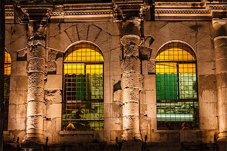 Diocletian Palace Illuminated Windows at Night, Split, Croatia Stock Photo - Budget Royalty-Free & Subscription, Code: 400-07111927