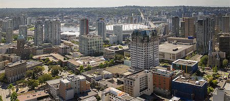 Vancouver BC City Downtown with Cambie Bridge and False Creek Panorama Stock Photo - Budget Royalty-Free & Subscription, Code: 400-07112199
