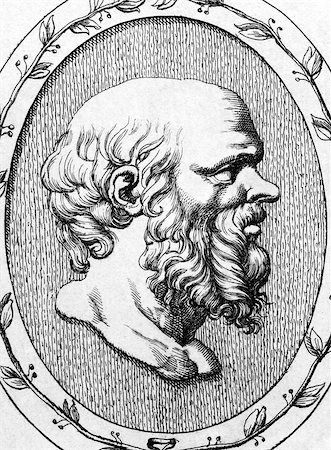 Socrates (469BCÎ²â?¬â??399BC) on engraving from 1685.  Classical Greek Athenian philosopher. Considered one of the founders of Western philosophy. Engraved by Leonardo Agostini and published in Gemmae et Sculpturae Antiquae Depictae,Italy,1685. Stock Photo - Budget Royalty-Free & Subscription, Code: 400-07112559