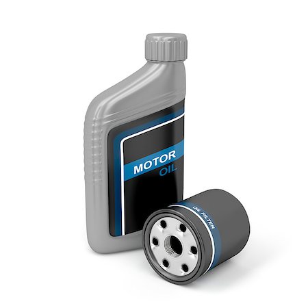 simsearch:400-08072345,k - Motor oil bottle and oil filter Foto de stock - Super Valor sin royalties y Suscripción, Código: 400-07112660