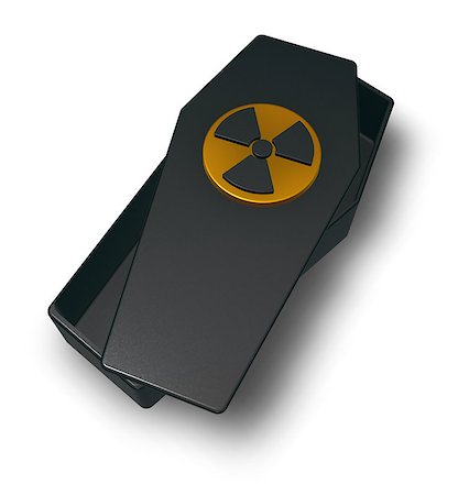 simsearch:400-04071226,k - coffin with nuclear symbol on white background - 3d illustration Stock Photo - Budget Royalty-Free & Subscription, Code: 400-07112918