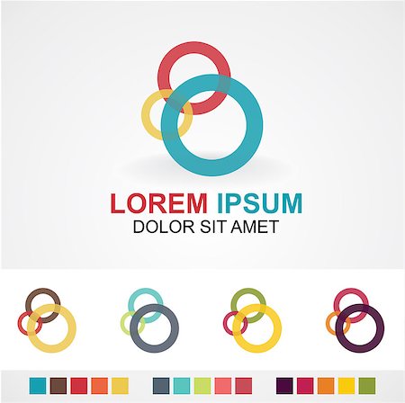 donut icon'' - Business Abstract Circle icon. Corporate, Media, Technology styles vector logo design template Stock Photo - Budget Royalty-Free & Subscription, Code: 400-07113936