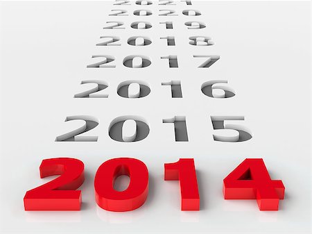 2014 future represents the new year 2014, three-dimensional rendering Stock Photo - Budget Royalty-Free & Subscription, Code: 400-07113994