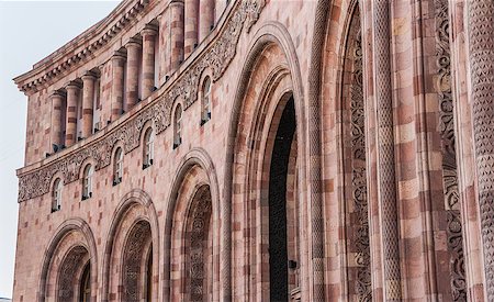 Government building on the central square of the Armenian capital Yerevan. Stock Photo - Budget Royalty-Free & Subscription, Code: 400-07124206