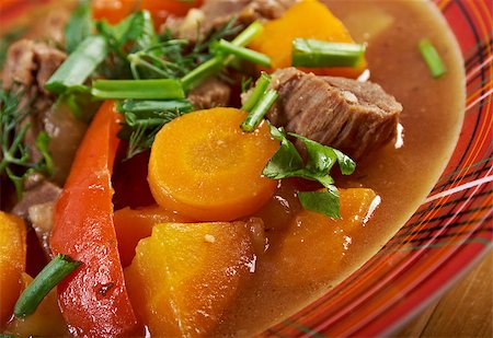 simsearch:400-07572068,k - Irish stew farm-style  with tender lamb meat, potatoes and vegetables Stock Photo - Budget Royalty-Free & Subscription, Code: 400-07124390