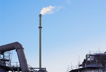 simsearch:640-03265276,k - Smokestack of factory at a clear summer day. Stock Photo - Budget Royalty-Free & Subscription, Code: 400-07124509