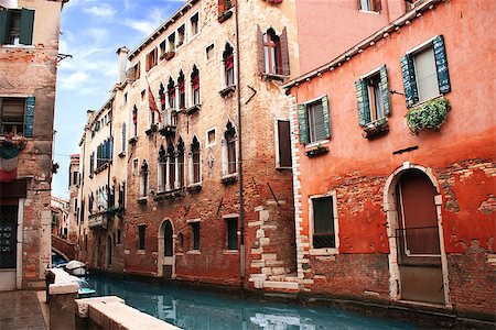 simsearch:400-06391540,k - Venice street, Italy. Summer day Stock Photo - Budget Royalty-Free & Subscription, Code: 400-07125093