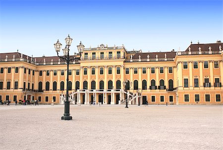 schloss schonbrunn - Schonbrunn Palace, Vienna, Austria Photographie de stock - Aubaine LD & Abonnement, Code: 400-07125325