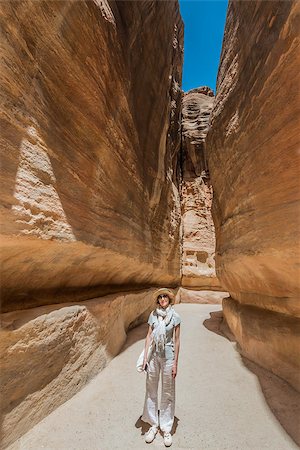 siq gorge - the siq path in nabatean petra jordan middle east Stock Photo - Budget Royalty-Free & Subscription, Code: 400-07123363