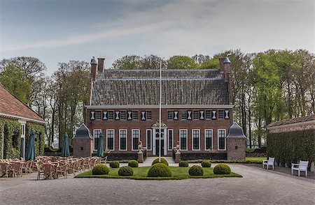 Front of the old dutch mansion Menkemaborg Stock Photo - Budget Royalty-Free & Subscription, Code: 400-07123717