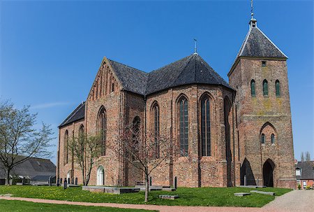 simsearch:400-08432432,k - Church of Zeerijp in  Groningen, the Netherlands Fotografie stock - Microstock e Abbonamento, Codice: 400-07123713