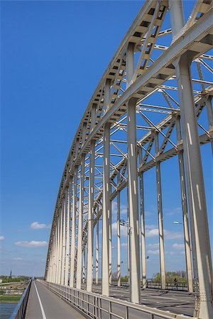 Steel bridge Waalbrug in Nijmegen, the Netherlands Stock Photo - Budget Royalty-Free & Subscription, Code: 400-07123746