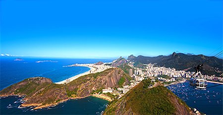 simsearch:400-08074208,k - aerial view of botafogo and copacabana with the from the sugar loaf in rio de janeiro brazil Photographie de stock - Aubaine LD & Abonnement, Code: 400-07123794