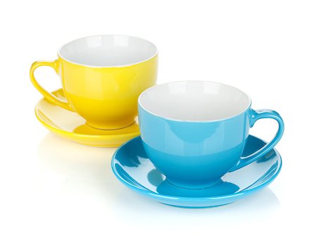 simsearch:400-06461761,k - Set of colorful cups. Isolated on white background Fotografie stock - Microstock e Abbonamento, Codice: 400-07166638