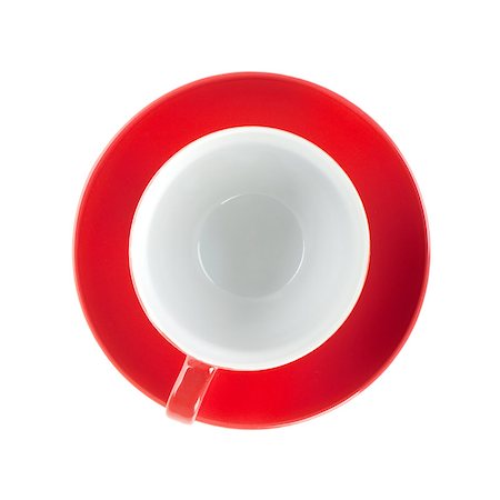 simsearch:400-04476908,k - Red tea cup. View from above. Isolated on white background Stock Photo - Budget Royalty-Free & Subscription, Code: 400-07166639
