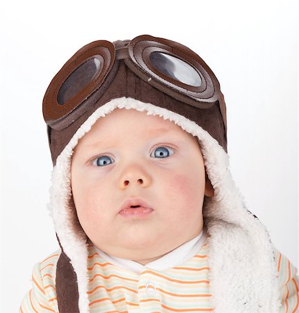 simsearch:400-07506232,k - Closeup portrait of cute baby in funny helmet Stock Photo - Budget Royalty-Free & Subscription, Code: 400-07166688
