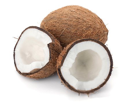 simsearch:659-03521886,k - Coconut. Isolated on white background Stock Photo - Budget Royalty-Free & Subscription, Code: 400-07166701