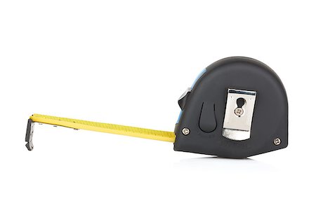 simsearch:400-06472161,k - Tape measure. Isolated on white background Stock Photo - Budget Royalty-Free & Subscription, Code: 400-07167105