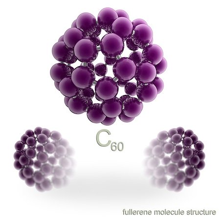 simsearch:400-05126420,k - Molecule structure of fullerene Stock Photo - Budget Royalty-Free & Subscription, Code: 400-07167225
